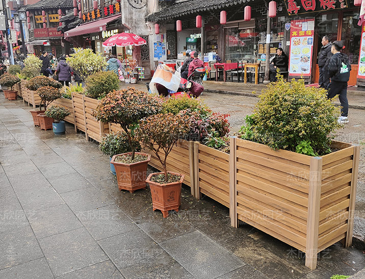 組合花箱鋁合金花箱江南古鎮(zhèn)花箱